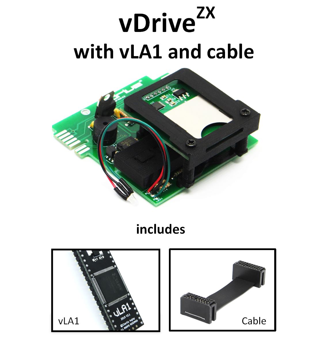 vDrive ZX - with vLA1 and cable – vRetro Design